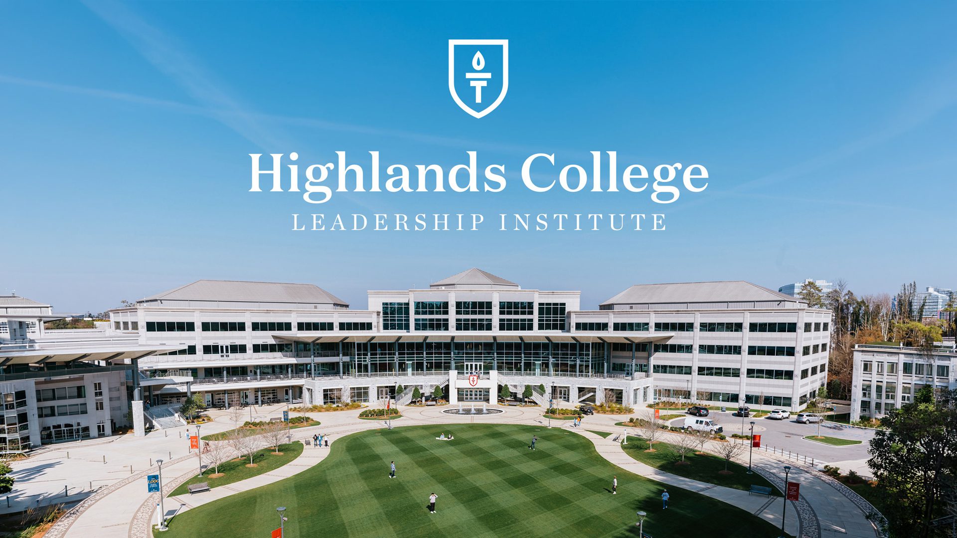 Highlands College Leadership Institute campus layout and logo for Freedom Church ministry leadership development.
